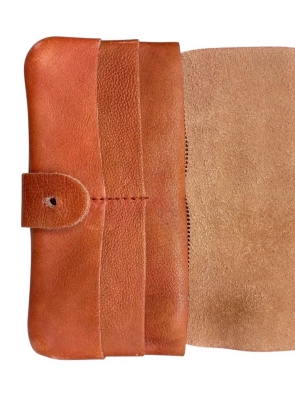 Free People or orangy brown leather wallet